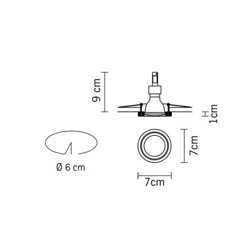 Встраиваемый светильник Venere, 1xGU4 12V, Белый (Fabbian, D55F5501) - Amppa.ru