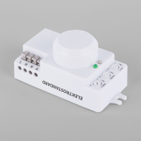 Микроволновый датчик движения 10м 1200W 360° IP20 Белый SNS-M-13 белый (Elektrostandard, Микроволновый датчик движения 10м 1200W 360° IP20 Белый)