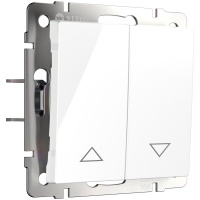 W1124501/ Электроустановочные изделия - Выключатель жалюзи (белый)