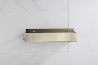 Полка подвесная + 2 крючка Boheme Q BRONZE 10965-BR