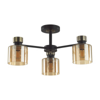 Люстра Потолочная Arlin Comfi, 3xe27, Черный; Бронзовый (Lumion, 5643/3c)