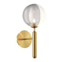 SLE1096-201-01 Светильник настенный Матовое золото/Белый, Дымчатый G9 LED 1*5W AVEIRO