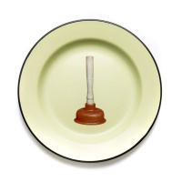 Тарелка Toiletpaper Enamel, Бежевый/ (Seletti, 16839)