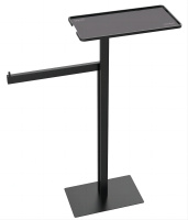 Стойка напольная с полкой и полотенцедержателем  Boheme  10952-B черный