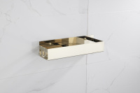 Полка подвесная + 2 крючка Boheme Q GOLD 10965-G