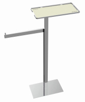 Стойка напольная с полкой и полотенцедержателем  Boheme  10952-CR хром